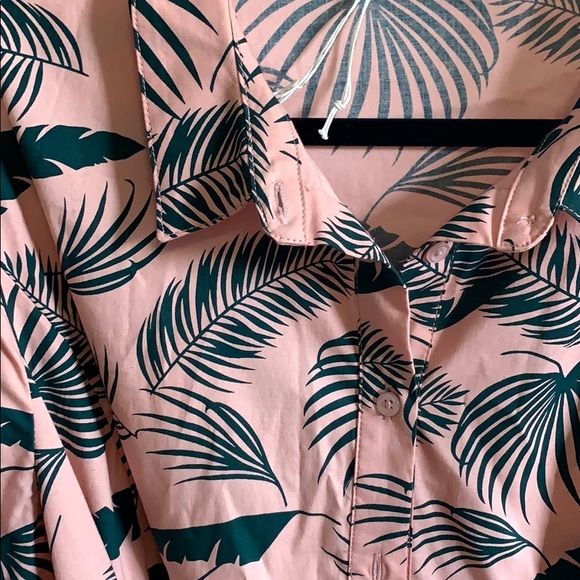 Boden pink Palm printed dress - Picture 3 of 3